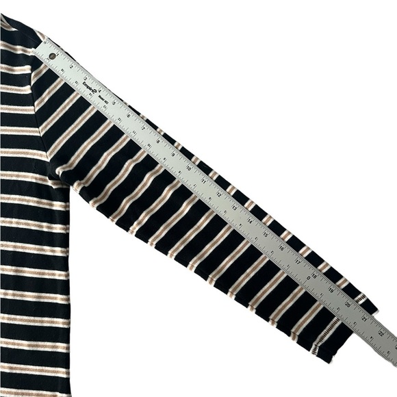 Lou & Grey mini sweater dress striped long sleeve size Large - Picture 8 of 13